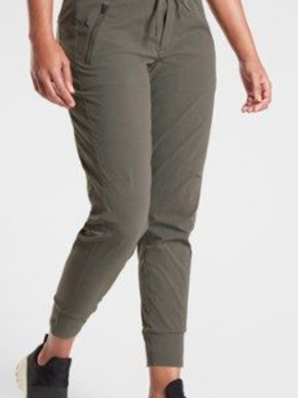 Athleta Olive Utility Jogger Pants - Neutral Olive